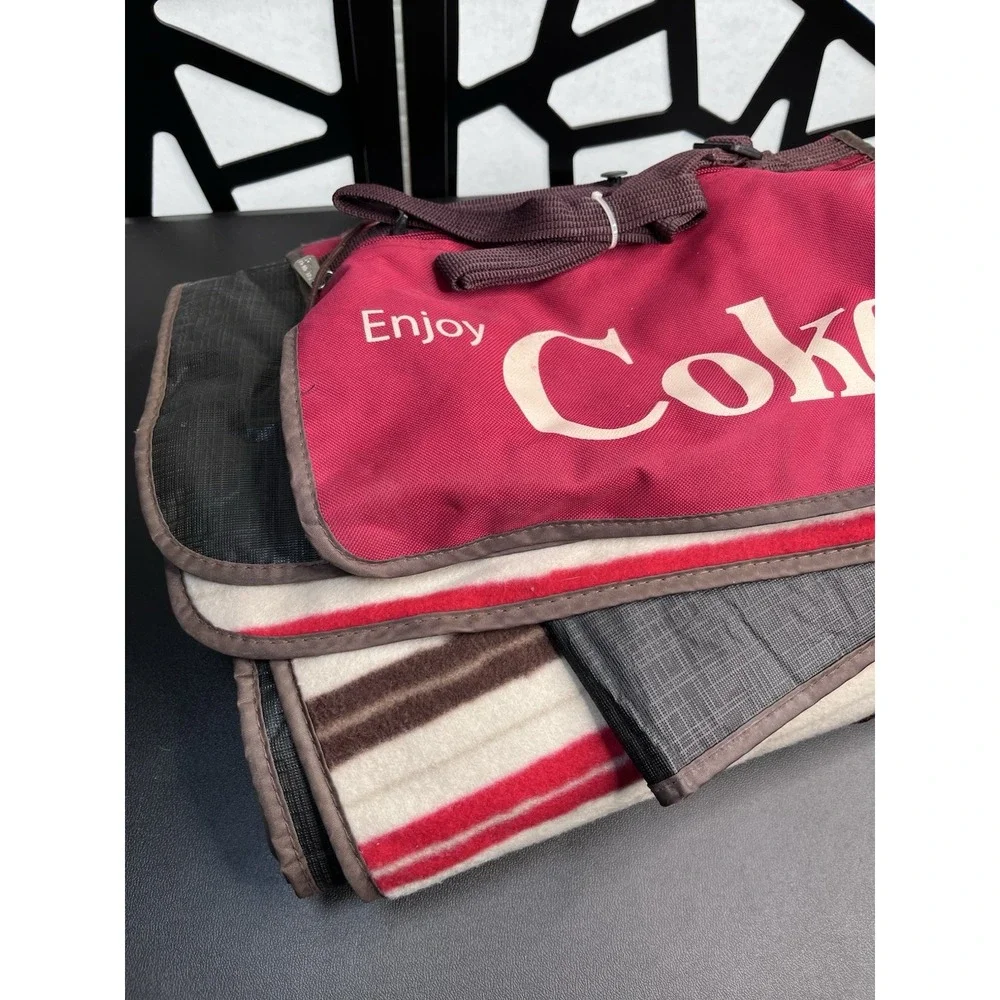 Coca Cola Collectible Blanket Promotional Item Camping Beach Throw
